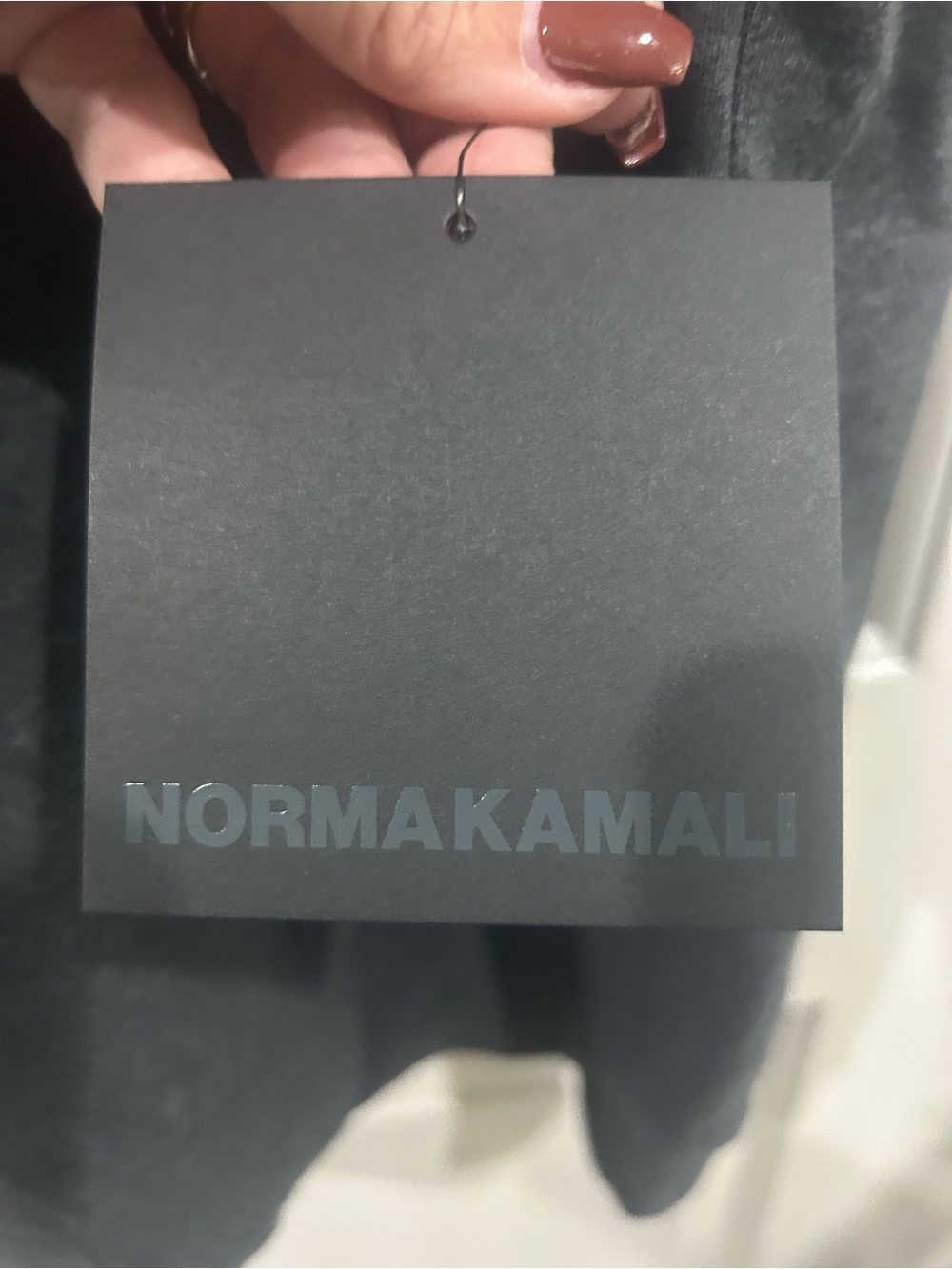 NORMA KAMALI Womenโs Heather Grey Swear Shirt Dress